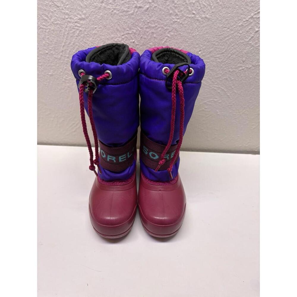 Sorel Children’s Flurry Boots Pink/Purple Kids 11 Waterproof Warm EUC FAST SHIP